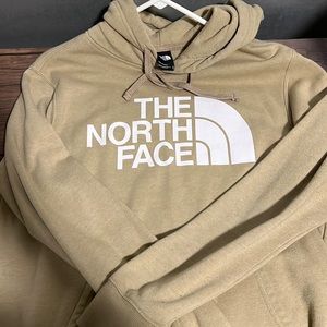 Men's The North Face Tan Hooded Sweatshirt Size M